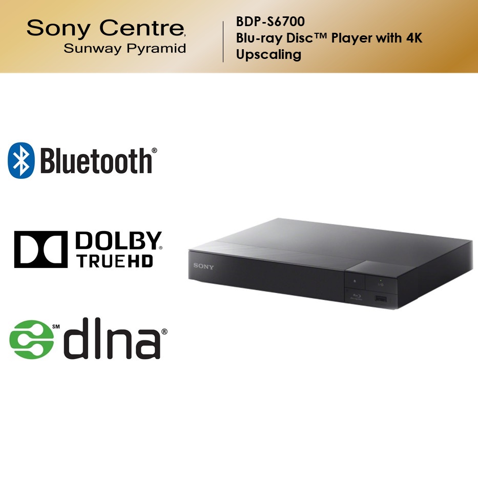 Sony BDP-S6700 Blu-ray Disc Player with 4K Upscaling
