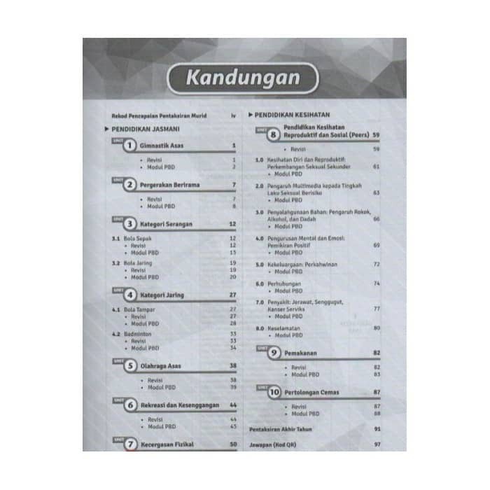 Buku Latihan Mastery Plus Kssm 2020 Pendidikan Jasmani Dan Pendidikan Kesihatan Pjpk Tg 1 2 3 Pelangi Shopee Malaysia