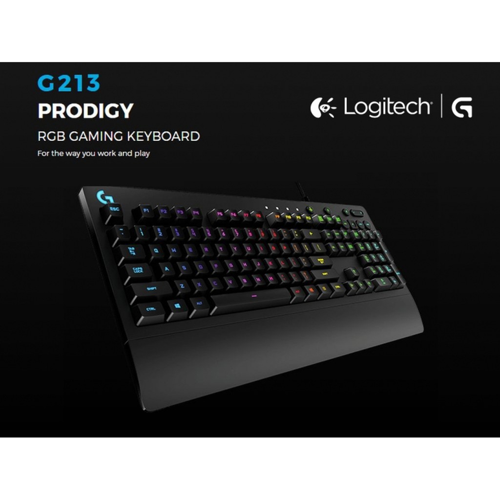 GENUINE LOGITECH G213 Prodigy RGB Gaming Keyboard - Malaysia Warranty ...