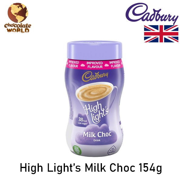 Cadbury High Light's Milk Choc Drink 154g (Made in UK)
