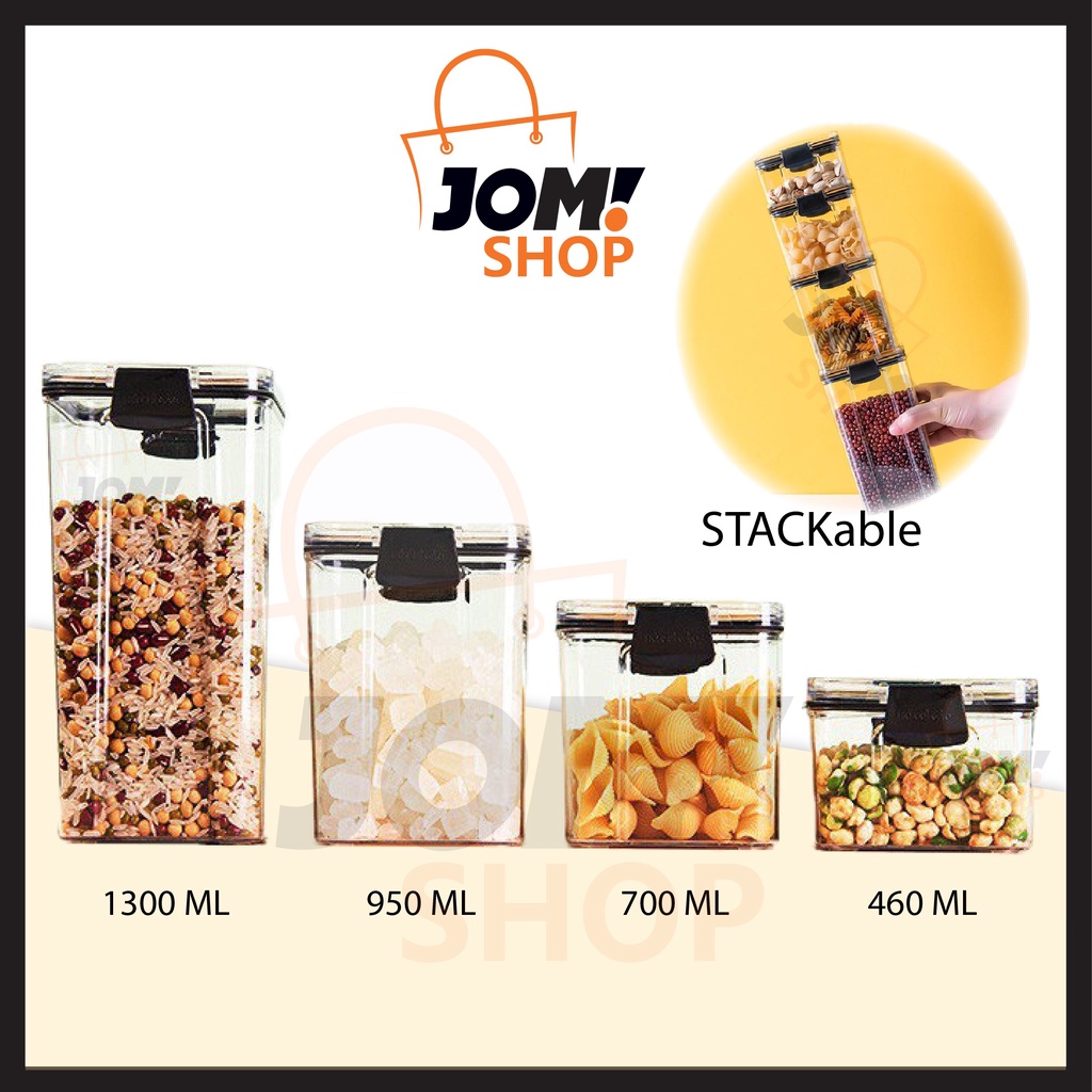 Food Container Storage Stackable Plastic Kitchen Airtight Tupperware