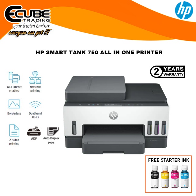 HP Smart Tank 750 ALL IN ONE PRINTER (Print / Scan / Copy / Wireless ...