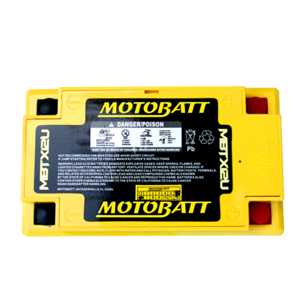 MotoBatt Motobatt Battery MBTX12U For Honda TRX 300 FWW 1998 