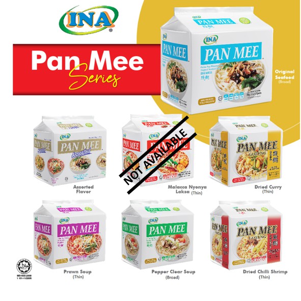 Value Mix 2 Bags x INA PAN MEE Instant Noodle Series | Shopee Malaysia