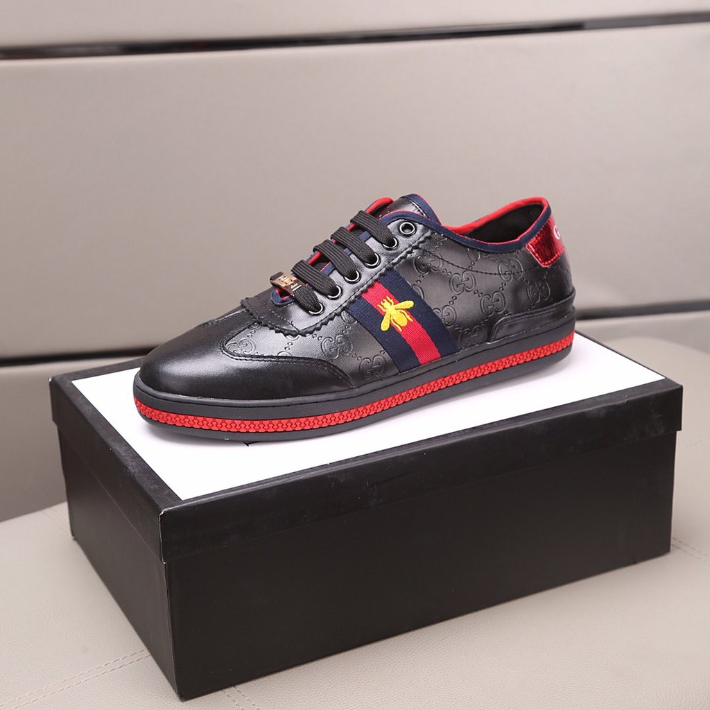 gucci mens shoes black classic