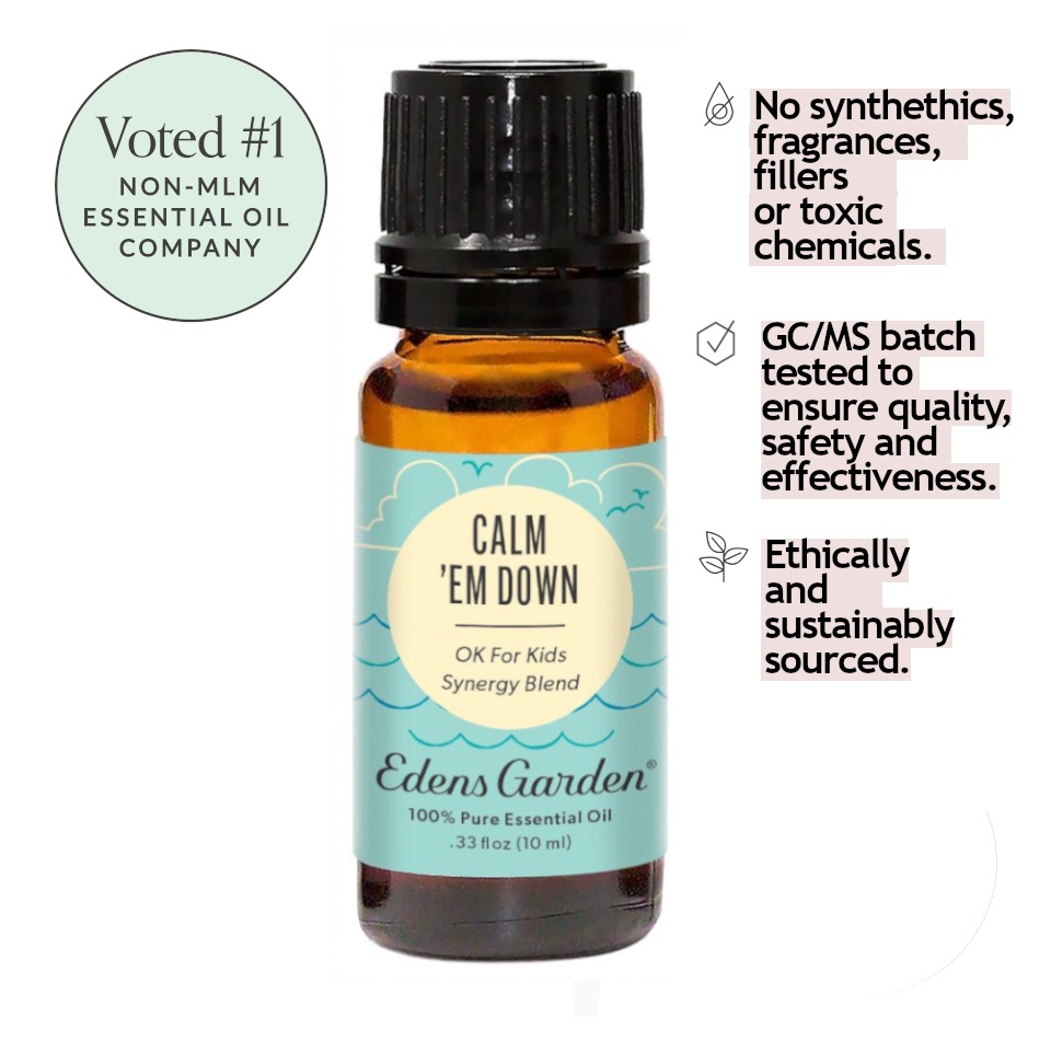 *US IMPORTED* Edens Garden Calm 'Em Down For Calming Nerves & Reducing Anxiety 10ml Pure