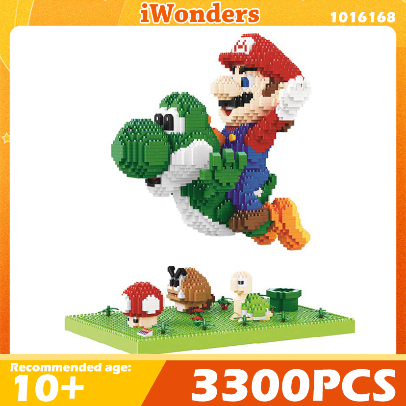 BALODY Building Blocks Flying Super Mario Yoshi Scenes Diamond Micro