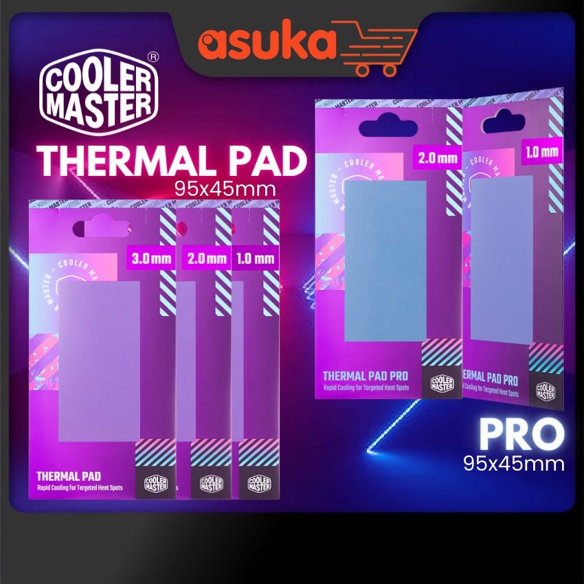 Cooler Master Thermal Pad & Pro ( 95x45 1.0mm 1.5mm 2.0mm 3.0mm