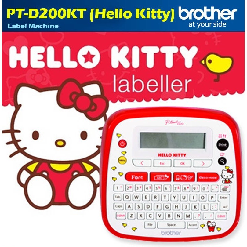 brother hello kitty labeller