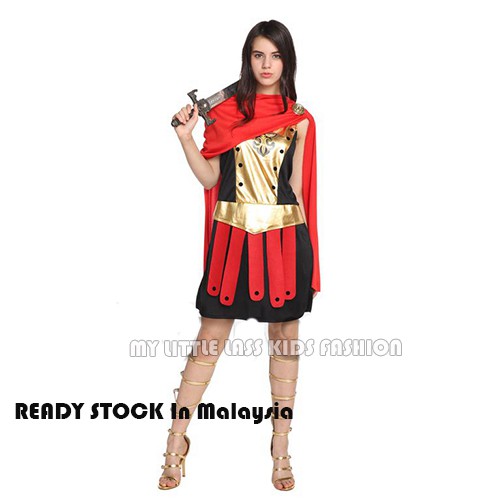 Adult Kids Golden Warrior Lady Halloween Costume Cosplay