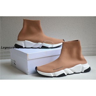 balenciaga sock trainers nude