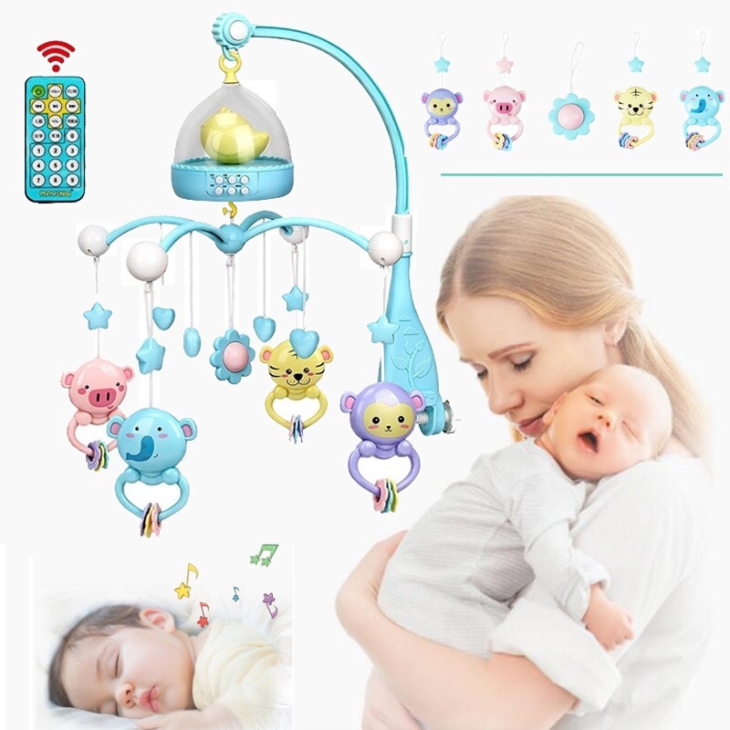 High End Musical Crib Mobile Baby Toys 0 12 Months Bed Bell Mobile