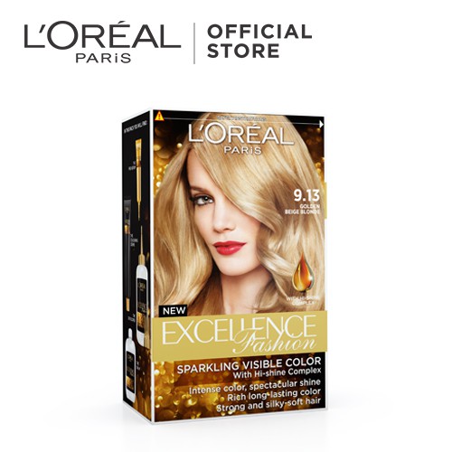 L Oreal Paris Excellence Fashion Hair Color Golden Beige Blonde