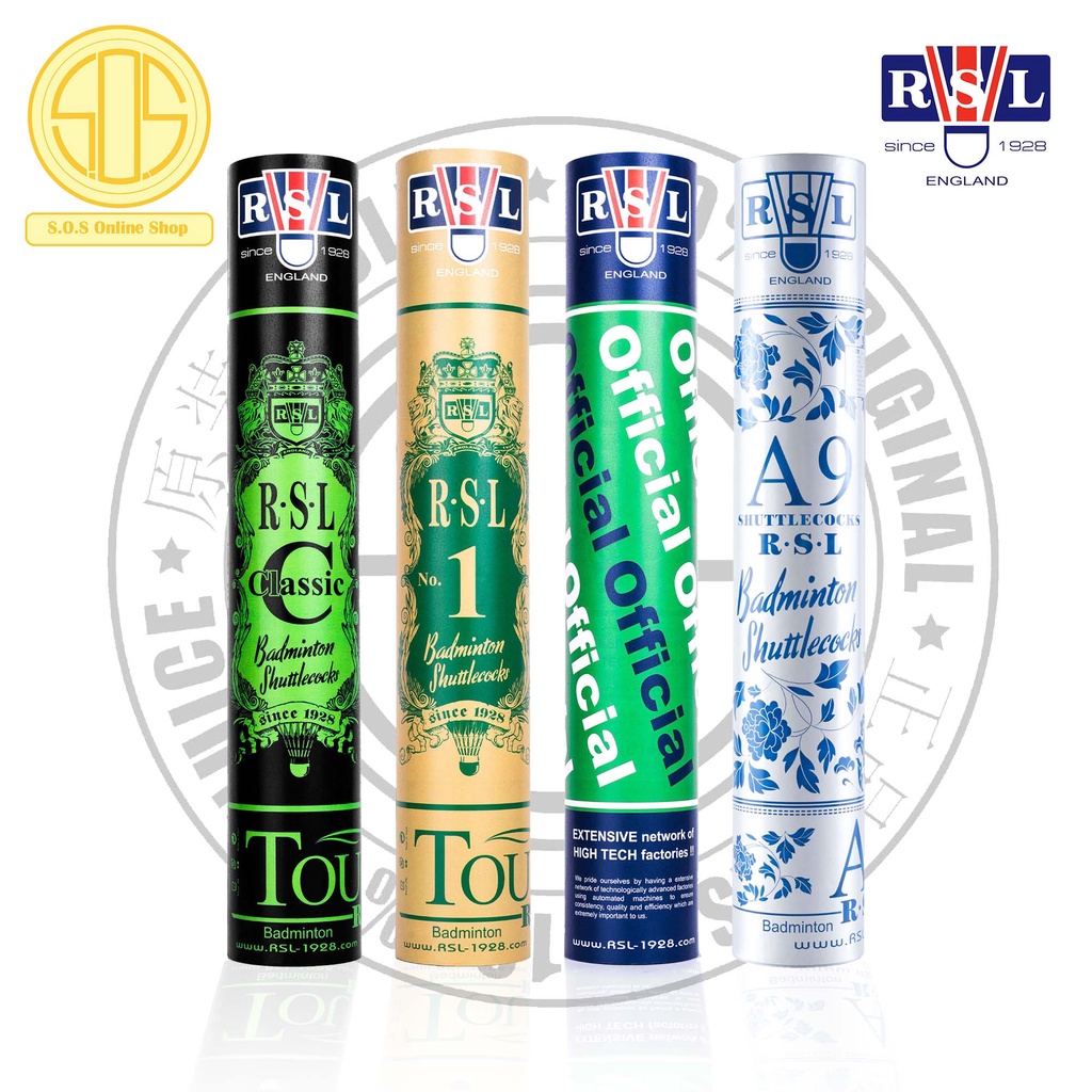 RSL Classic/ No.1 Gold/ Official/ A9 Badminton Shuttlecock Bulu Tangkis