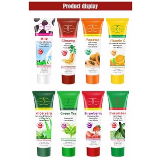 Aichun Beauty Papaya and many other flavors ready stock Soft Clean Exfoliating Cream PEELING GEL Face & Body