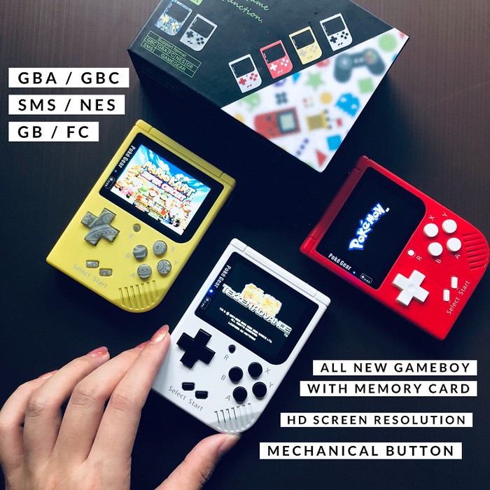 Pokegear Mini Portable Game Console Pokemon Super Mario Like Retro Gba Gameboy Poke Gear Support Shopee Malaysia