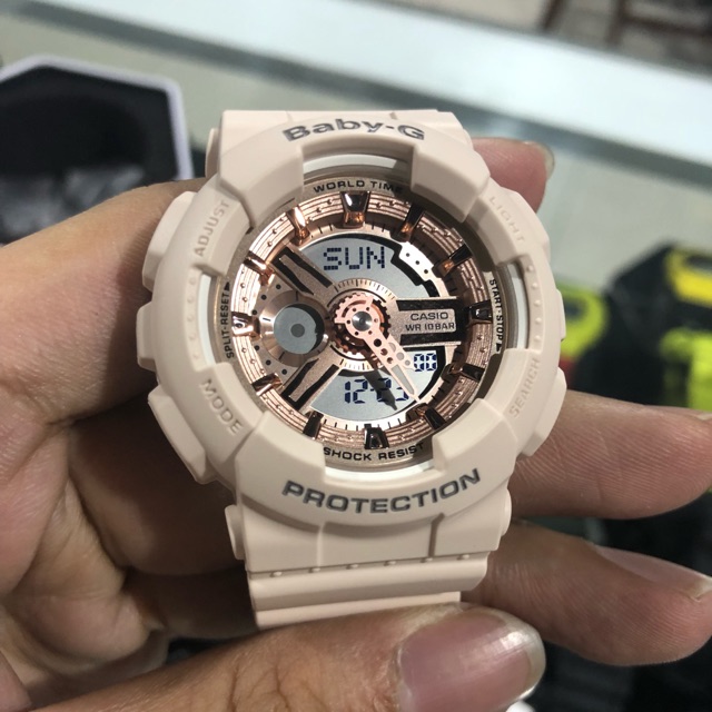 baby g pink beige
