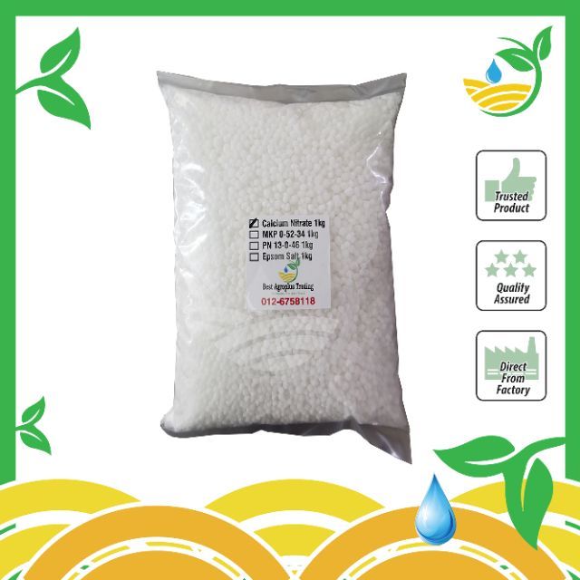 Calcium Nitrate Fertilizer Baja Kalsium Nitrate Cn1kg 5kg Baja Fertigasi Shopee Malaysia 2248
