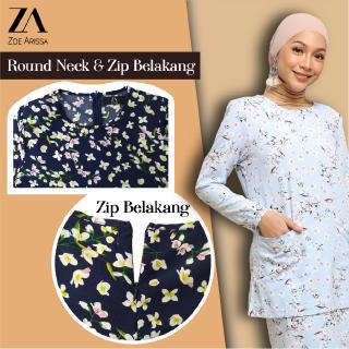 Zoe Arissa Luxe Baju Kurung Kedah With Pocket | Shopee ...