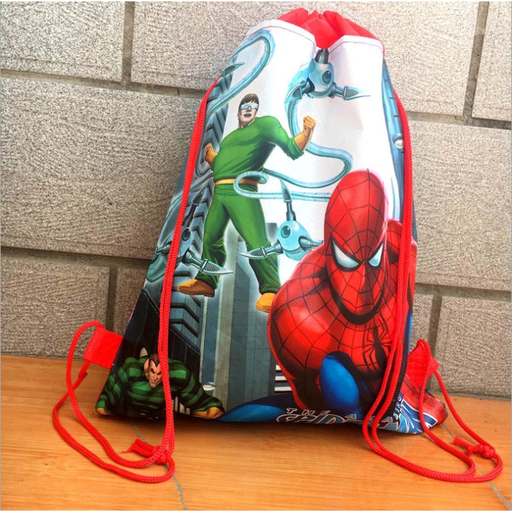 spiderman drawstring backpack