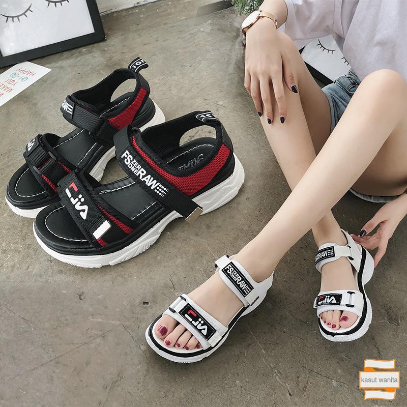 Kasut Wanita fila Sandals Comfortable Non slip Ins Flip Kasut Wanita fila Sandals Comfortable Non slip Ins Flip