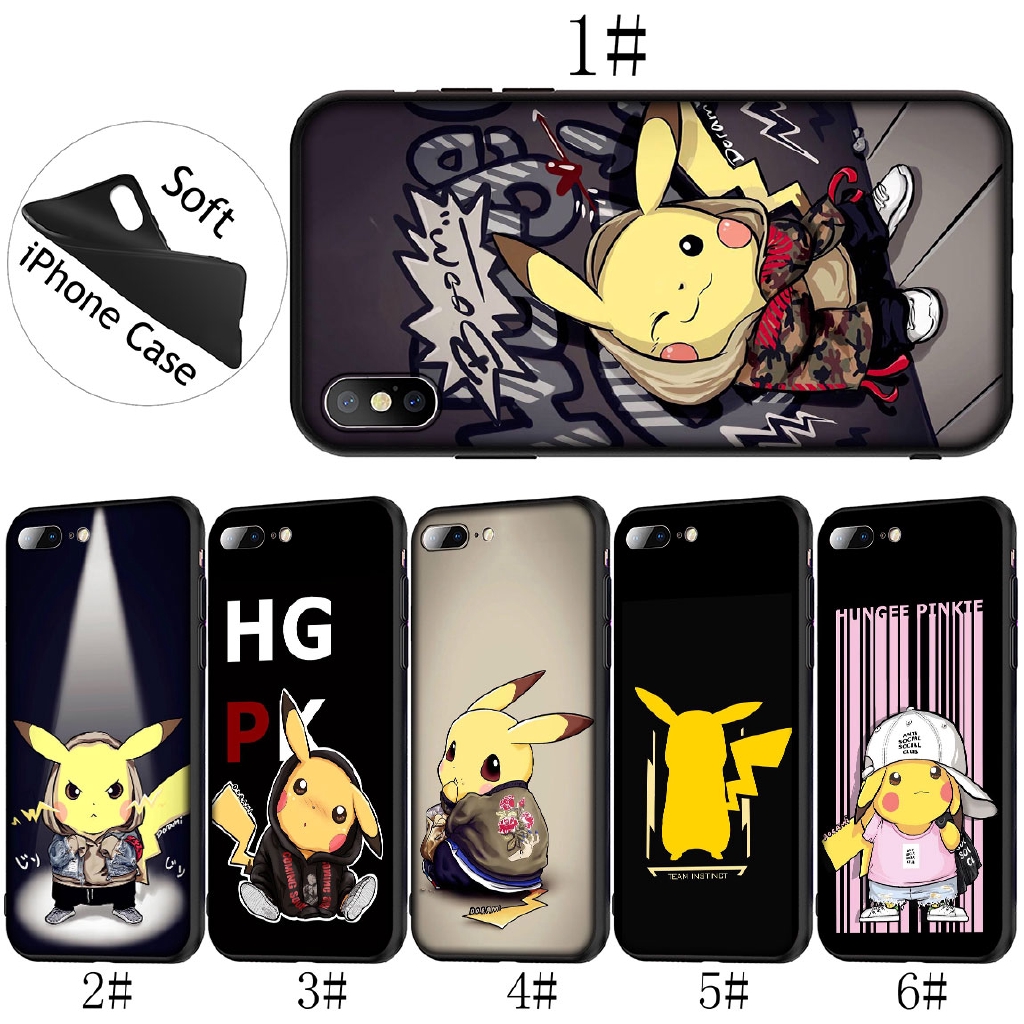 Iphone Xr Xs Max 6s 7 8 Plus 5s Soft Cover Pokemon Pikachu Cute Phone Case Shopee Malaysia