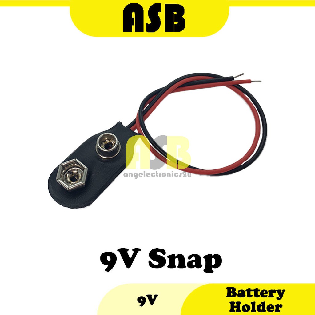 (1pc) Battery Holder 9V ( 2Wire ) ( Snap ) ( 033025007 ) Shopee Malaysia