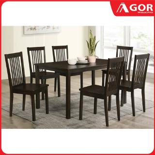  Ready stock 6 seater Dining table dining chair Meja  