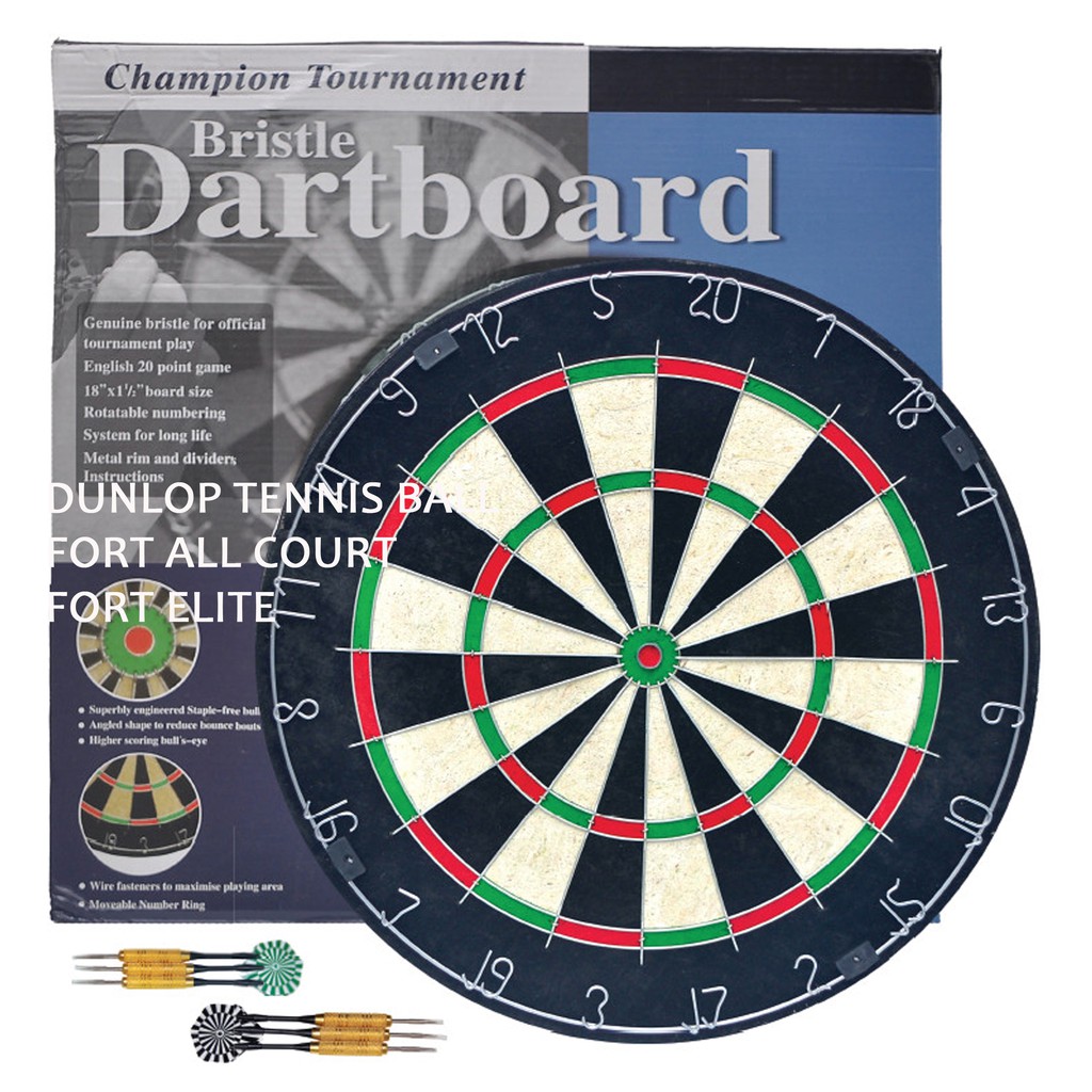 Bristle Dart Board with 6 Darts /Champion Tournament Shopee Malaysia