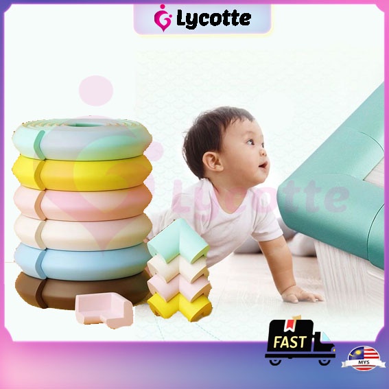 LYCOTTEᵐʸ Edge Corner Guards Baby Bumper Edge Strip L Shape kids children Table Corner Edge Protector Corner Guard
