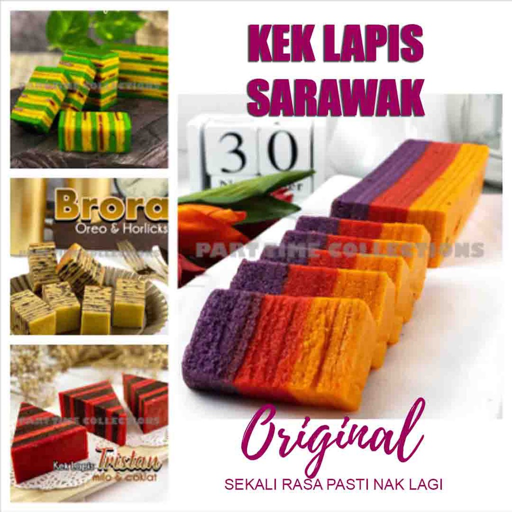Kek Lapis Sarawak Viral  Resepi Original Terbaik  Shopee Malaysia