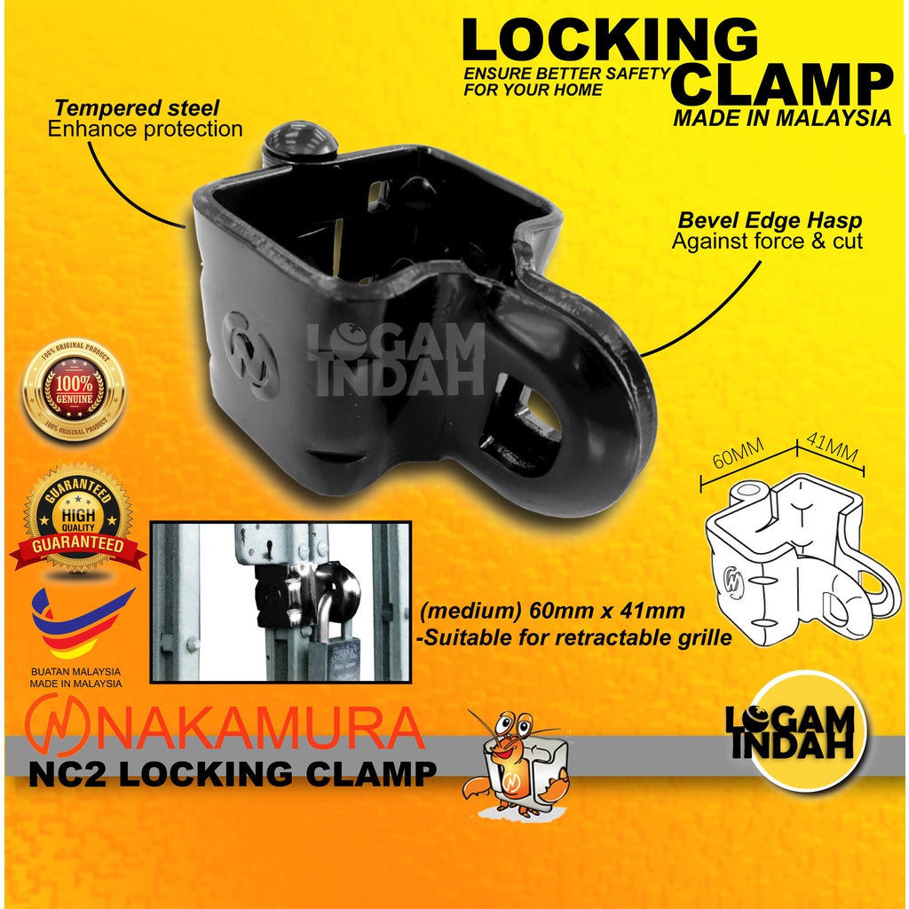 NAKAMURA LOCKING CLAMP NC2 / HEAVY DUTY LOCK CLAMP (MADE IN MALAYSIA