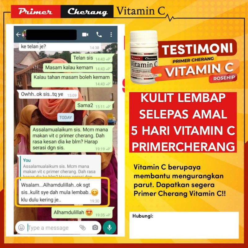 Viral Vitamin C Berkesan Dari Klinik Primer Cherang Shopee Malaysia