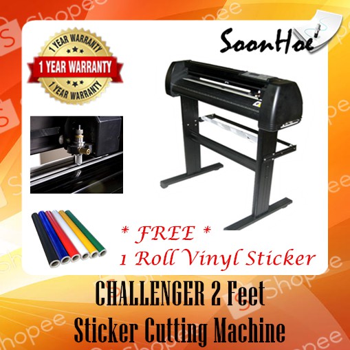 Ready Stock Challenger 2 Feet Sticker Cutting Machine Free Training Online Walk In Shopee Malaysia
