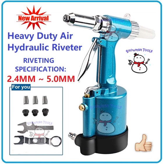 HIGH QUALITY AIR HYDRAULIC RIVETER PNEUMATIC RIVET GUN NUT GUNS HEAVY