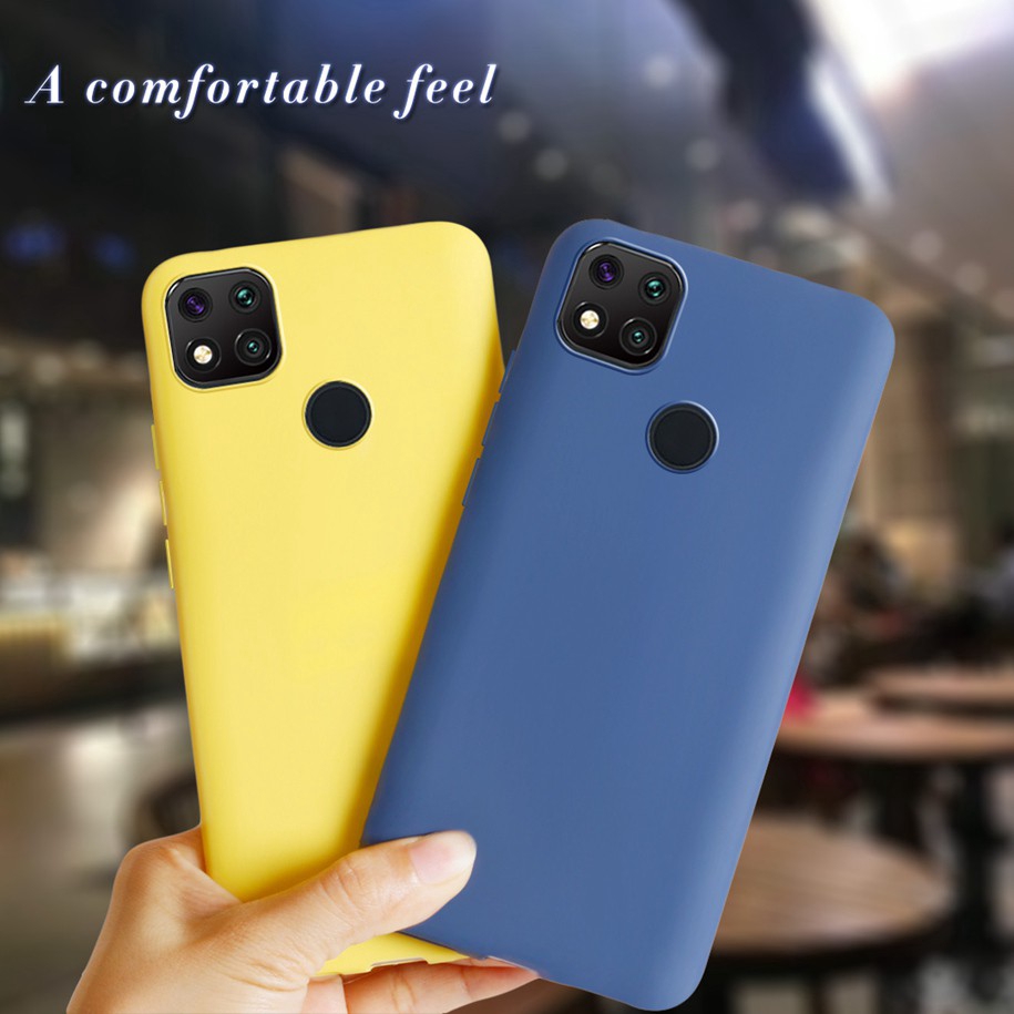 Xiaomi Redmi 9a 9c Casing Luxury Matte Candy Color Shockproof Phone Cover Silicone Case Redmi9a 5049