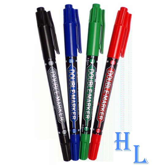 M&G Permanent Double Marker Pen 0.8mm/ 2.8mm | Shopee Malaysia