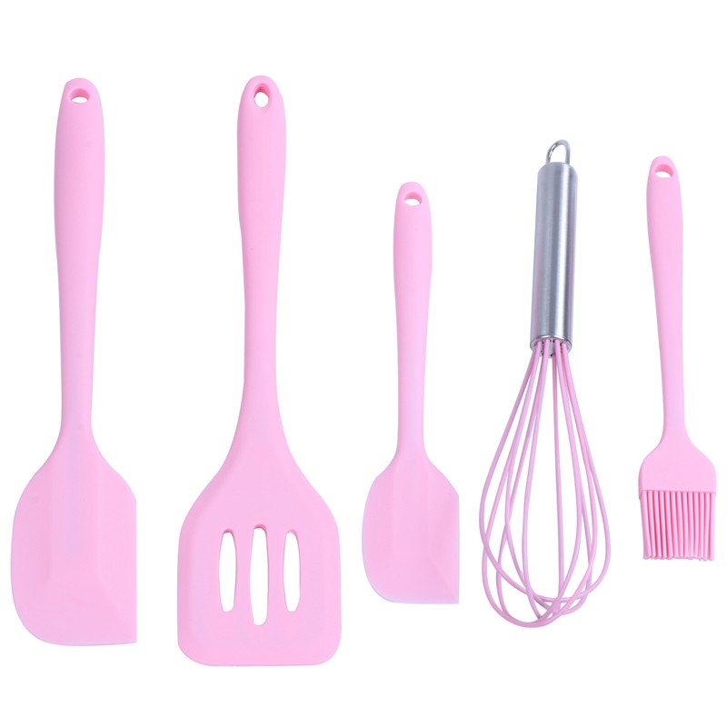 pink spatulas cooking utensils