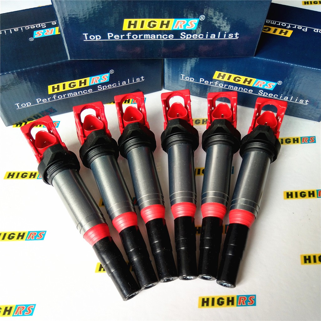 6 pc NGK Ignition Coils compatible with BMW 335i xDrive 3.0L L6