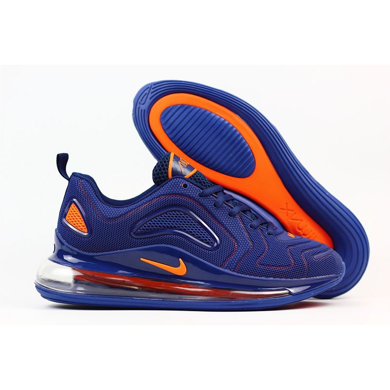blue and orange nike shoes
