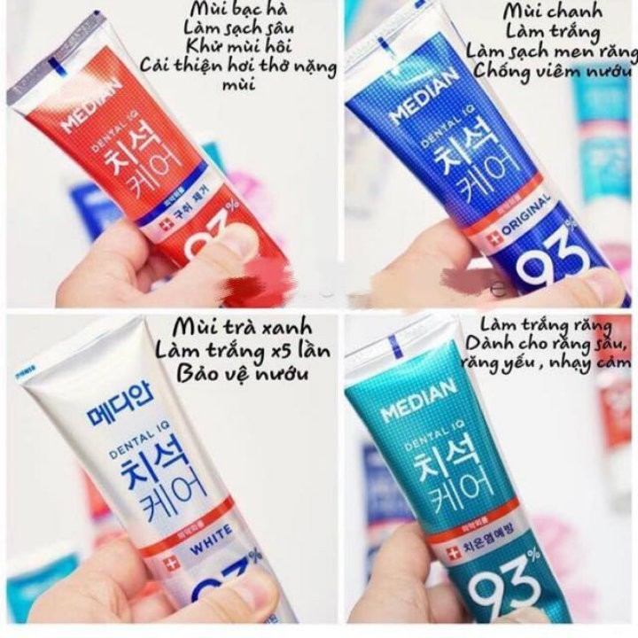 MEDIAN 93 toothpaste helps remove tartar and plaque for fresh breath