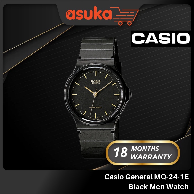 Casio General MQ-24-1E Black Resin Band Men Youth Watch