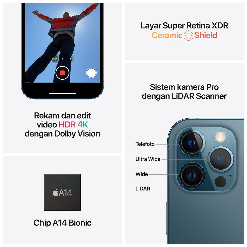 Jual Apple iPhone 12 Pro Max 256GB di Watansoppeng