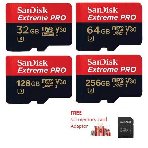 Sandisk Extreme Pro A2 Micro Sd Card Ultra Class 10 32gb 64gb 128gb With Adapter Memory Card Shopee Malaysia