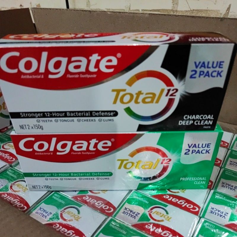 Colgate Total 12 Charcoal Deep Clean Toothpaste (2x150g) | Shopee Malaysia