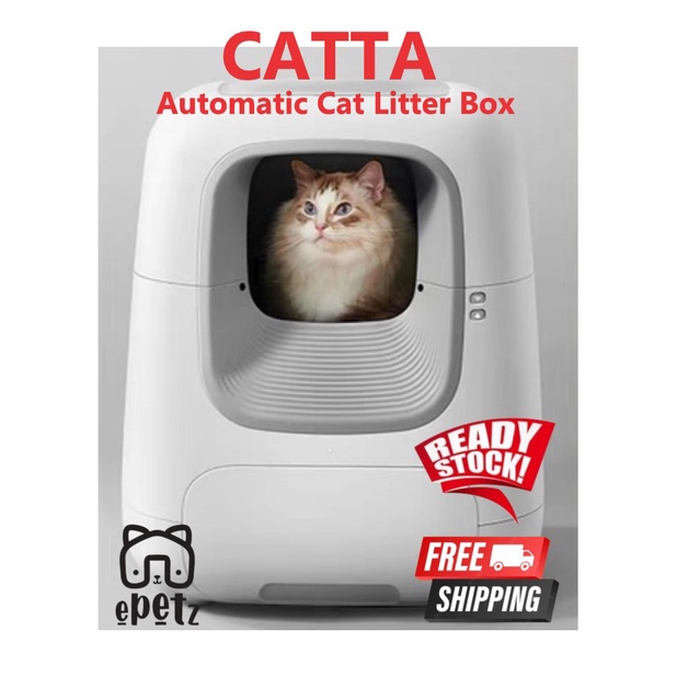 CATTA Bekas Tandas Kucing Automatik with App Automatic Cat Toilet