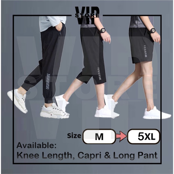 Men Sport Shorts And Long Pants Jogging Gym Running Pants shorts Seluar ...