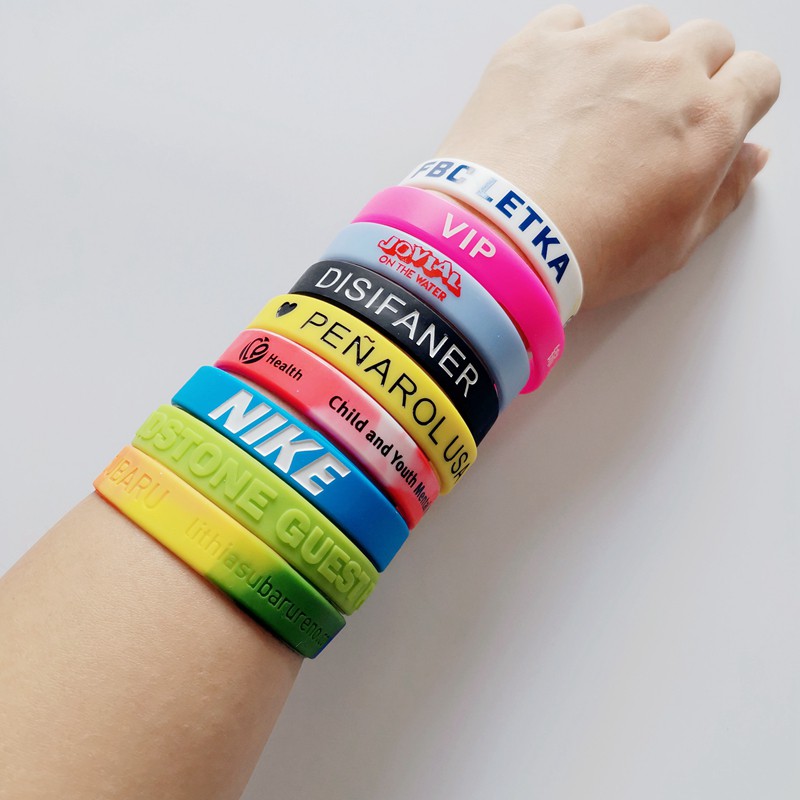 Hand Band Silicone Rubber Wristband Flexible Wrist Band Cuff Bracelet Sports å¡'èƒ¶æ‰‹çŽ¯ 2pcs Shopee Malaysia