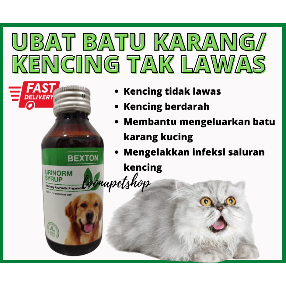 Ubat Batu Karang/ Kencing Tak Lawas/ Berdarah/ Infeksi Saluran Kencing  Kucing 100ml