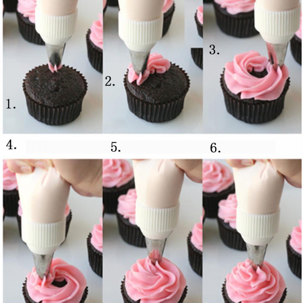 Flower Cup Cake Mould Mold Rose Nozzle Piping Tips Cake Decorating